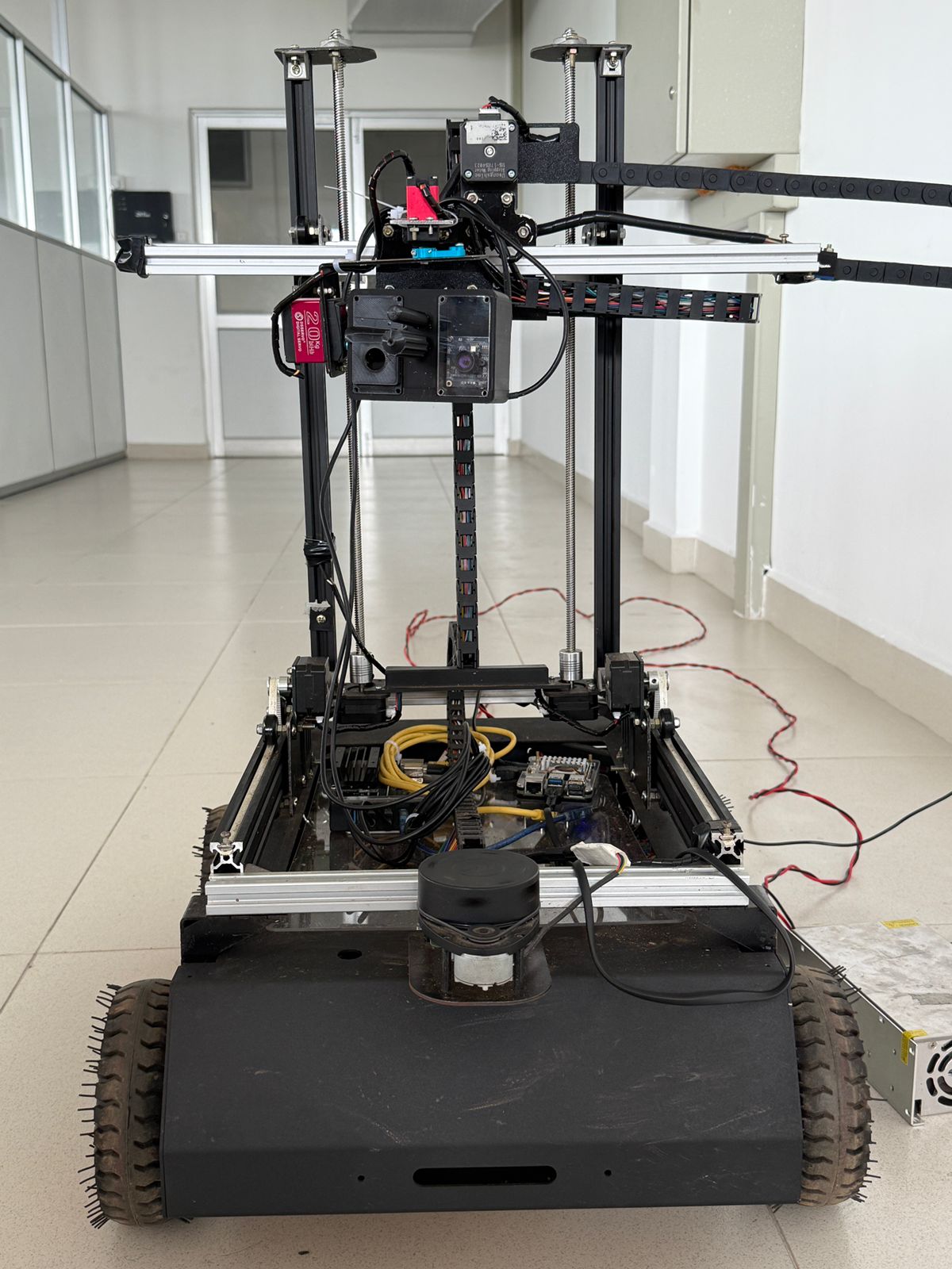Chassis frame CAD with suspension geometry