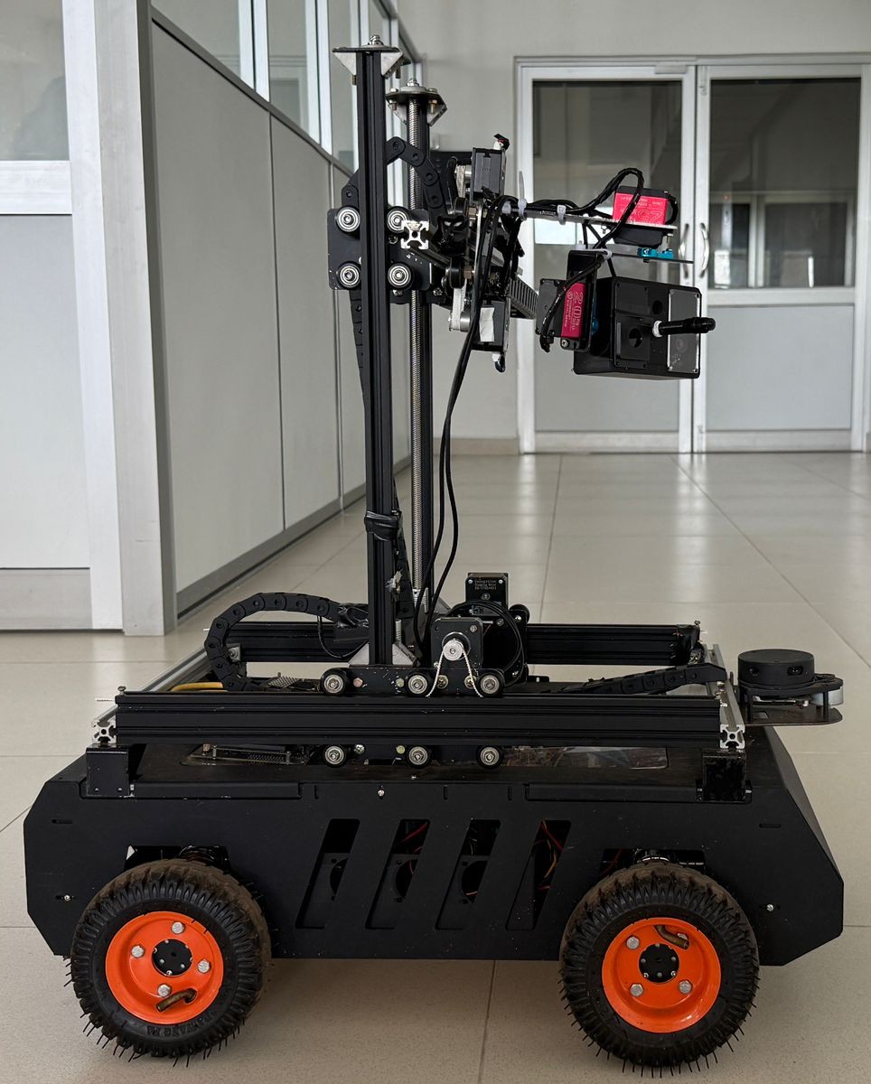 NDVI visualization from synchronized RGB–NIR